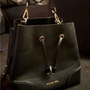 Michael Kors Black Bucket Shoulder Bag